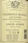 SOC CIV DOMAINE HERITIERS LOUIS JADOT Louis Jadot, Red, 2013, Chambolle-Musigny premier cru Les Baudes. Back label