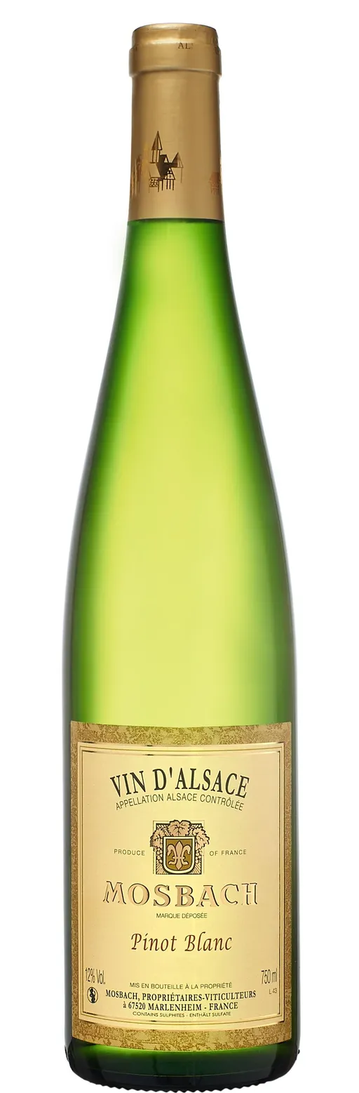 GFA MOSBACH (MARLENHEIM) Pinot Blanc Mosbach, Weiß, 2020, Alsace ou Vin d'Alsace. Flaschenabbildung