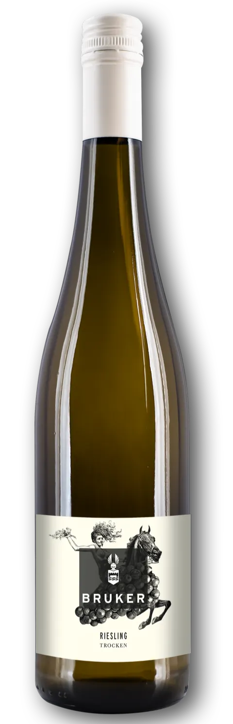 Bruker, Riesling Gutswein, White, 2020. Bottle image