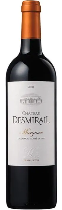 SCEA CHATEAU DESMIRAIL Château Desmirail, Troisième Cru Classé, Red, 2010, Margaux. Bottle image