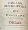 Delas Frères Domaine Des Tourettes, Red, 2015, Hermitage ou Ermitage ou l'Hermitage ou l'Ermitage. Front label