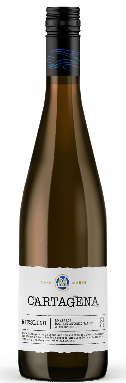 Vina Casa Marin Limitada CARTAGENA, RIESLING, Blanco, 2022, Valle de San Antonio. Imagen de botella