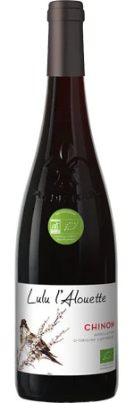 SICA DES CAVES DES VINS DE RABELAIS Lulu L'Alouette, Red, 2021, Chinon. Bottle image