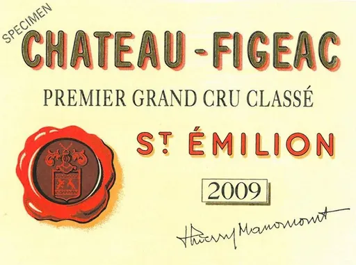 SCEA FAMILLE MANONCOURT (SAINT-EMILION) CHATEAU FIGEAC, Premier Grand Cru Classé, Rouge, 2009, Saint-Emilion grand cru. Étiquette