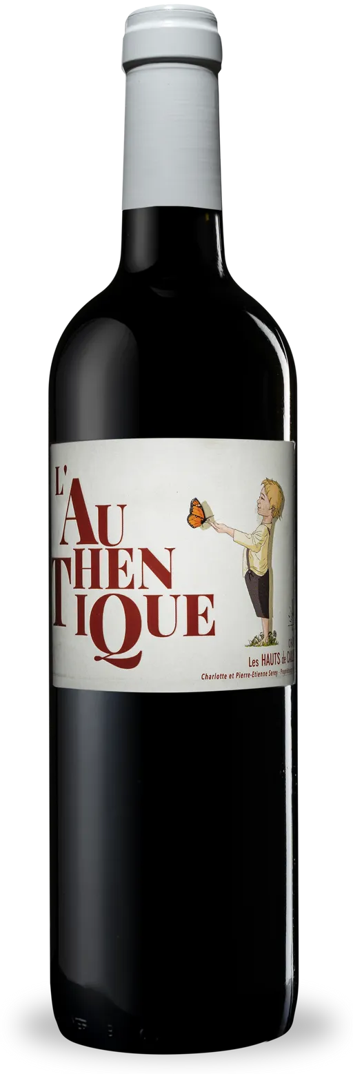 CHATEAU LES HAUTS DE CAILLEVEL L'AUTHENTIQUE, Rosso, 2018, Bergerac. Immagine della bottiglia