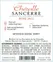 DOMAINE DE LA CHEZATTE, Rosé, 2022, Sancerre. Contre-étiquette