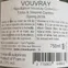 PIPETTE Tania & Vincent Carême, Spring, Blanc, 2018, Vouvray. Contre-étiquette