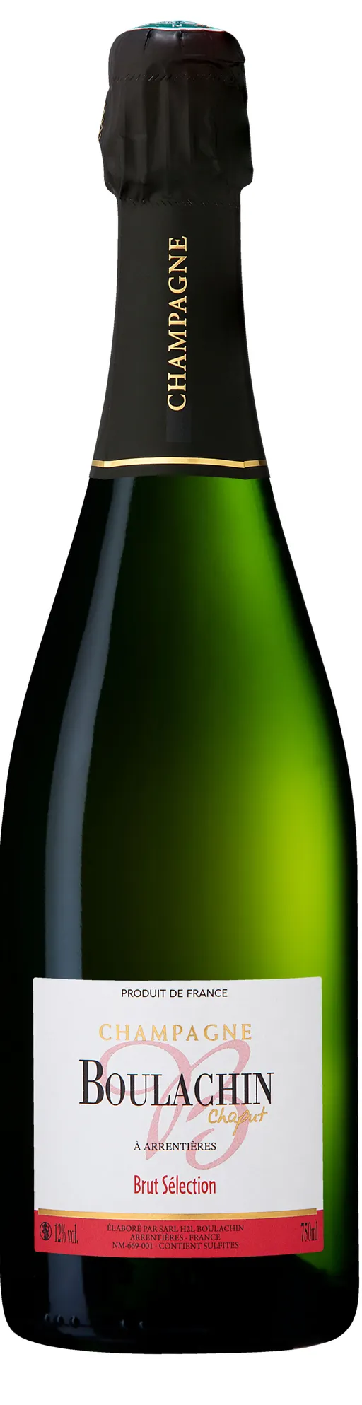 Champagne Boulachin Chaput, Bianco, NV, Champagne. Immagine della bottiglia