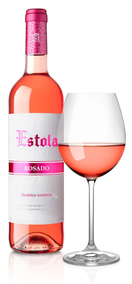 BODEGAS AYUSO SL Estola, Rose Tempranillo, Rosado, 2022, La Mancha. Imagen de botella