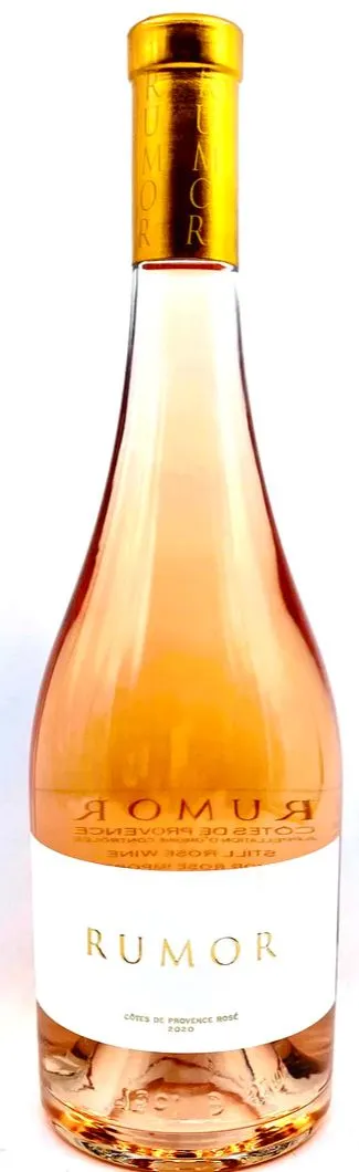 RUMOR Rosé, Rosé, 2020, Côtes de Provence. Bottle image