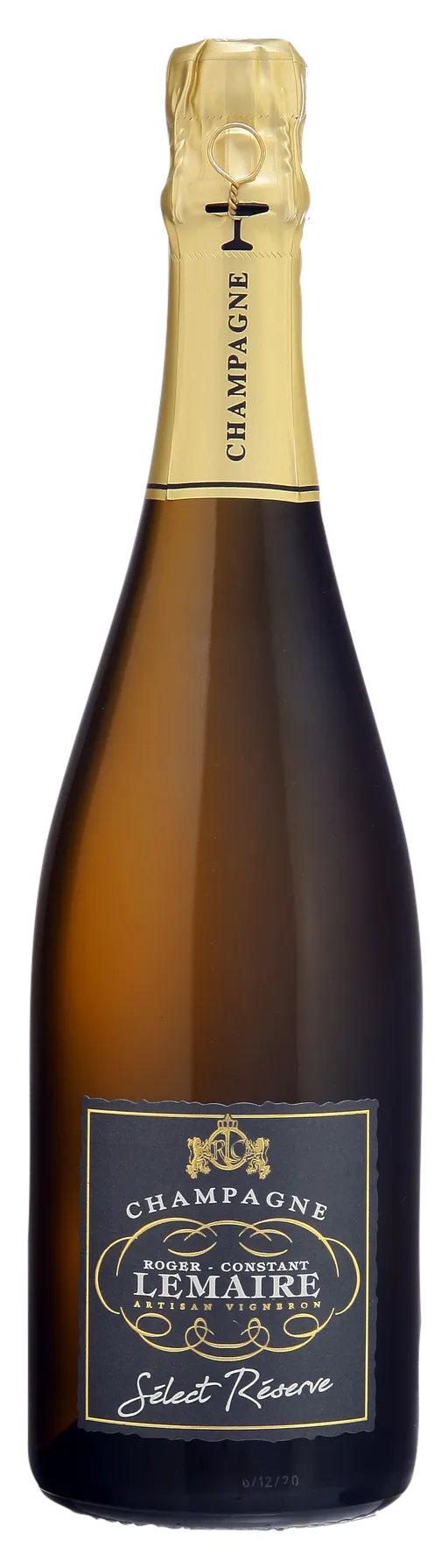 Champagne Roger Constant Lemaire R.C LEMAIRE SELECT RESERVE, Blanco, NV, Champagne. Imagen de botella