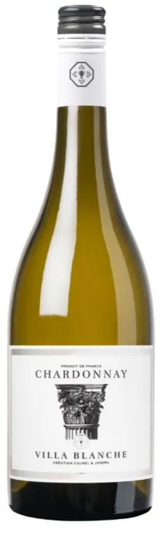 Domaine Calmel & Joseph VILLA BLANCHE, Chardonnay, Blanco, 2019, Pays d'Oc. Imagen de botella