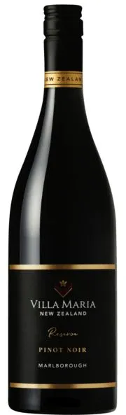 Villa Maria, Pinot Noir, Reserva, Rouge, 2018, Marlborough. Image de la bouteille