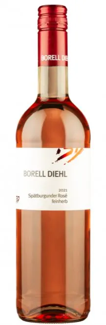 Borell-Diehl, feinherb, Rosado, 2021, Pfalz. Imagen de botella