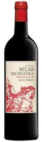 Château Bélair-Monange, 1er Grand Cru Classé, Tinto, 2013, Saint-Emilion grand cru. Imagen de botella
