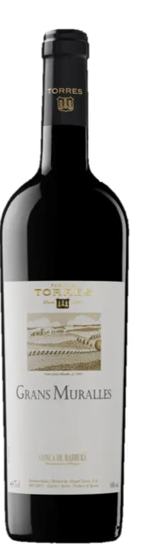 MIGUEL TORRES SA GRANS MURALLES, Rot, 2017, Conca de Barberà. Flaschenabbildung