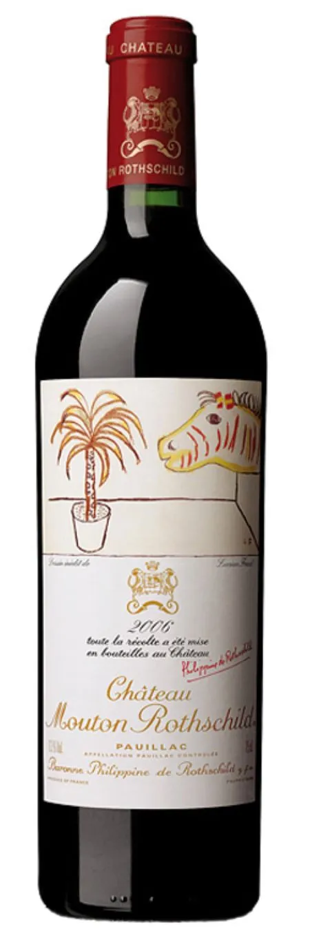 Château Mouton Rothschild, Premier Grand Cru Classé, Rosso, 2006, Pauillac. Immagine della bottiglia