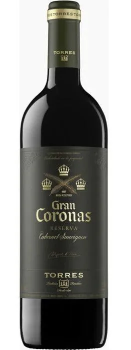 MIGUEL TORRES SA Gran Coronas, Cabernet Sauvignon Reserva, Rosso, 2015, Penedès. Immagine della bottiglia