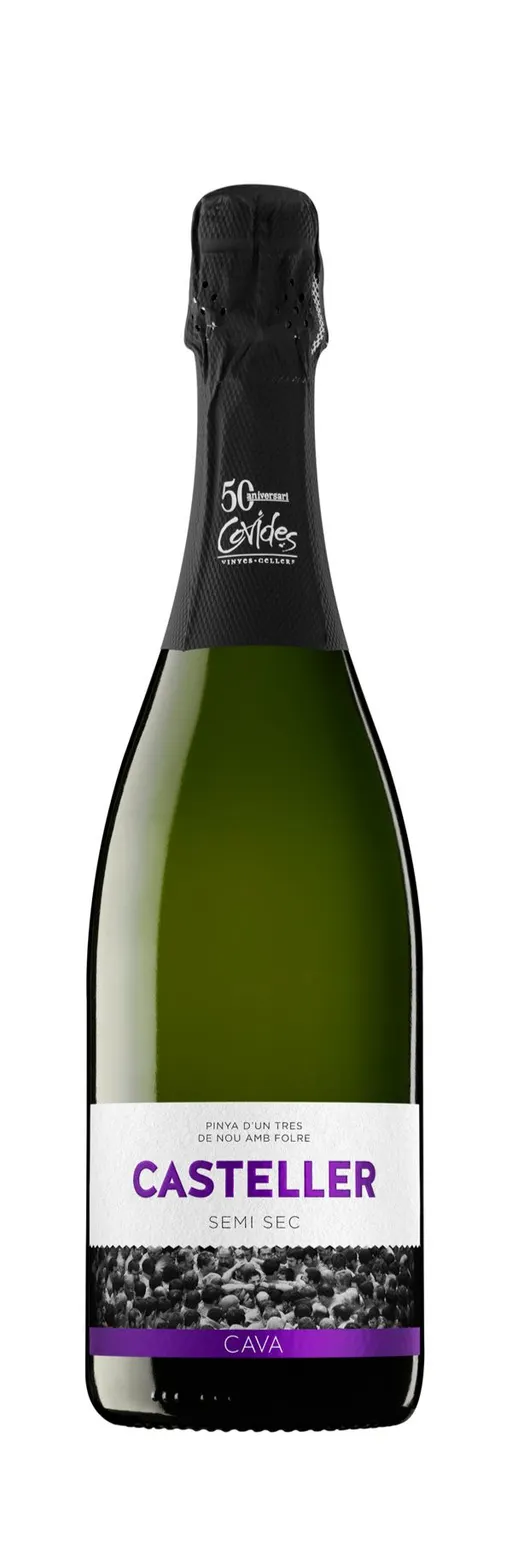 COVIDES S.C.C.L. CASTELLER, White, NV, Cava. Bottle image