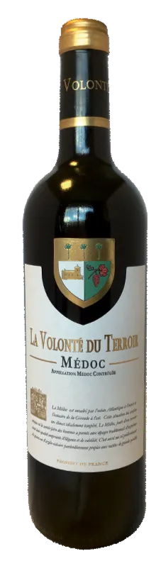 GRANDS CHATEAUX DE FRANCE (SAINT-VINCENT-DE-PERTIGNAS) La Volonté du Terroir Médoc, Tinto, 2021, Médoc. Imagen de botella