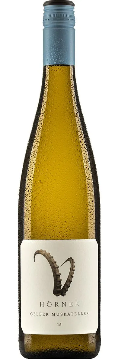 Weingut Hörner >Steinbock<, Gelber Muskateller, Bianco, 2022, Pfalz. Immagine della bottiglia
