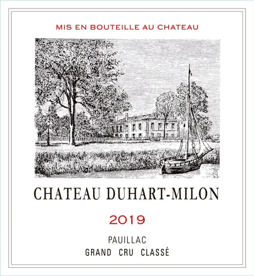Château Duhart-Milon, Quatrième Cru Classé, Rosso, 2019, Pauillac. Etichetta frontale