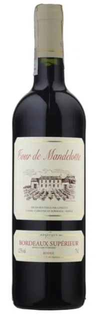Cour de Mandelotte TOUR DE MANDELOTTE, Tinto, 2016, Bordeaux supérieur. Imagen de botella