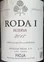 BODEGAS RODA SA RODA I, Reserva, Red, 2017, Rioja. Front label