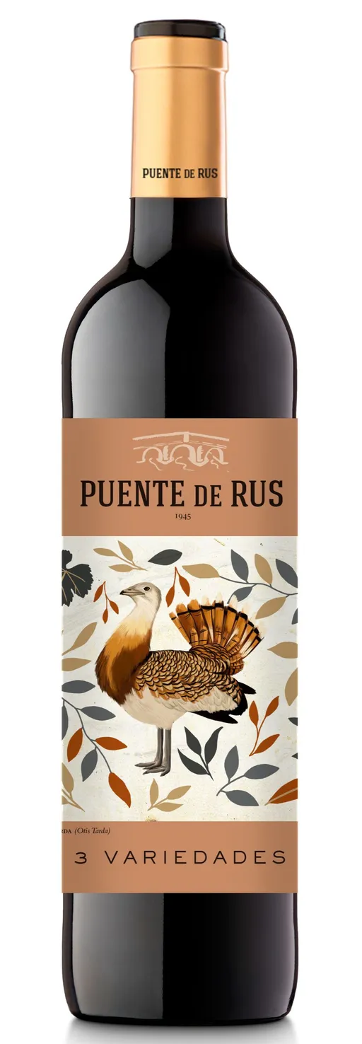 NTRA SRA DE RUS S.C. DE C-LM Puente de Rus 3 Variedades, Red, 2021, La Mancha. Bottle image