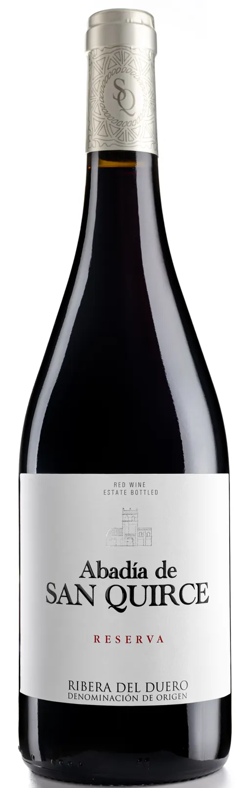 BODEGAS ABADIA SAN QUIRCE SL. SQ ABADIA DE SAN QUIRCE, RESERVA, Reserva, Rosso, 2018, Ribera del Duero. Immagine della bottiglia
