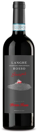 MANFREDI ALDO & C s.r.l. BRICCO ROSSO, SUAGNÀ, Tinto, NV, Langhe. Imagen de botella