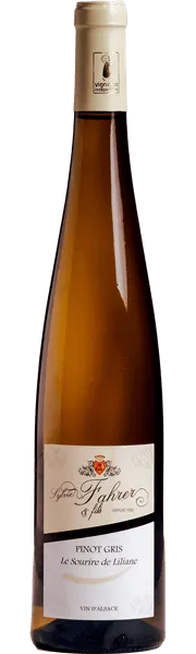 SYLVIE FAHRER, "Sourire de Liliane", Blanco, 2021, Alsace ou Vin d'Alsace. Imagen de botella