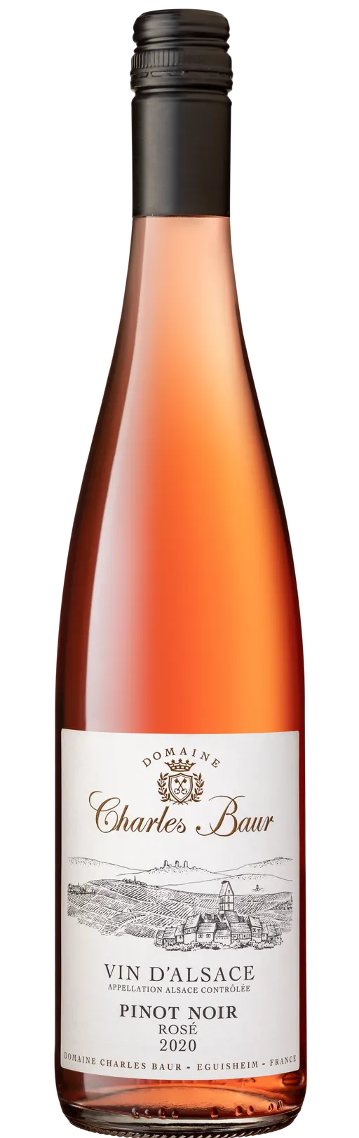 EARL ARMAND BAUR Charles Baur, Pinot Noir, Rosé, 2020, Alsace ou Vin d'Alsace. Bottle image