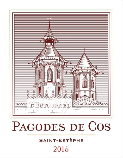 DOMAINES REYBIER LES PAGODES DE COS, Red, 2015, Saint-Estèphe. Front label