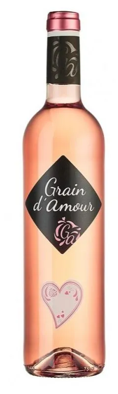 LES VIGNERONS DU BRULHOIS (DONZAC) Grain D'Amour, Rosé, 2022. Image de la bouteille