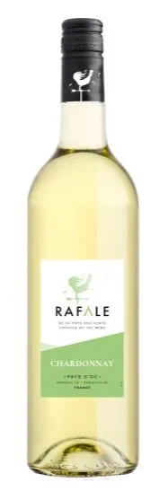 Vignerons Catalans Rafale, Chardonnay, White, 2021, Pays d'Oc. Bottle image