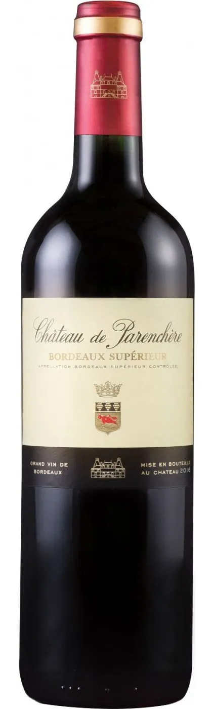 Château de Parenchère, Rot, 2017, Bordeaux supérieur. Flaschenabbildung