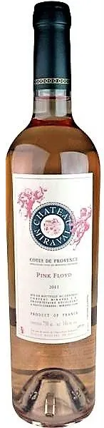 CHATEAU MIRAVAL (CORRENS) Pink Floyd, Rosé, 2011, Côtes de Provence. Flaschenabbildung