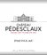 SCEA DU CHATEAU PEDESCLAUX (PAUILLAC) Château Pédesclaux, Cinquième Cru Classé, Rouge, 2016, Pauillac. Étiquette