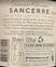 SCEA CHEVREAU (CREZANCY-EN-SANCERRE) Domaine Chevreau, Bianco, 2020, Sancerre. Etichetta sul retro                                                                    