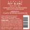 EARL GIUSIANO VIGNERONS DOMAINE PEY BLANC, №1, Rosato, 2022, Coteaux d'Aix-en-Provence. Etichetta sul retro                                                                    