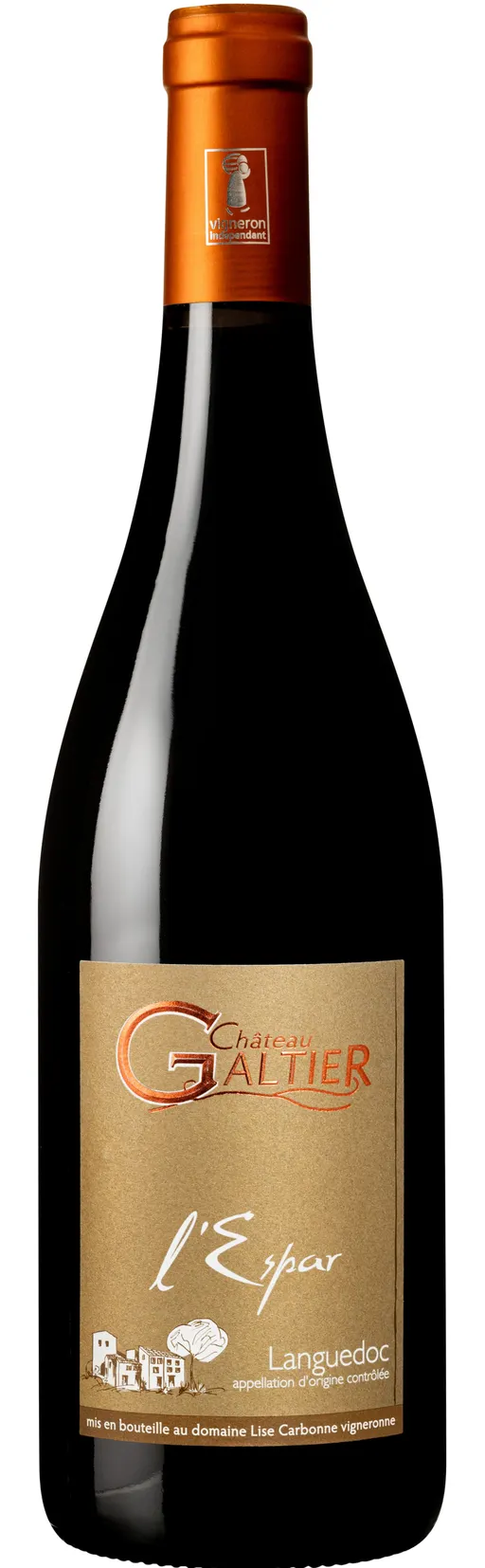 Lise CARBONNE Domaine Galtier-L'Espar, Rosso, 2017, Languedoc. Immagine della bottiglia