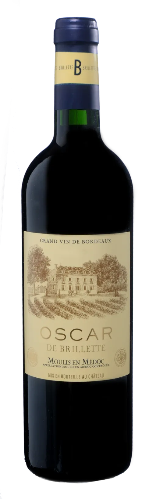 Château Brillette OSCAR DE BRILLETTE, Red, 2019, Moulis ou Moulis-en-Médoc. Bottle image