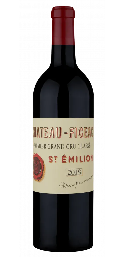 SCEA FAMILLE MANONCOURT (SAINT-EMILION) CHATEAU FIGEAC, Premier Grand Cru Classé, Rouge, 2018, Saint-Emilion grand cru. Image de la bouteille