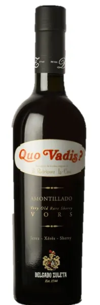 Bodega Delgado Zuleta QUO VADIS, Amontillado, Blanc, NV, Jerez-Xérès-Sherry / Jerez / Xérès / Sherry. Image de la bouteille