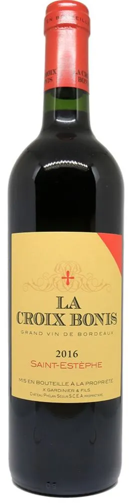 Scea château Phélan Ségur La Croix Bonis, Rouge, 2016, Saint-Estèphe. Image de la bouteille