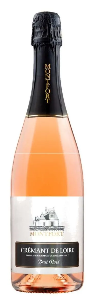 DOMAINE DU CHATEAU DE MONTFORT (NOIZAY) Château de Montfort, Rosé, NV, Crémant de Loire. Bottle image