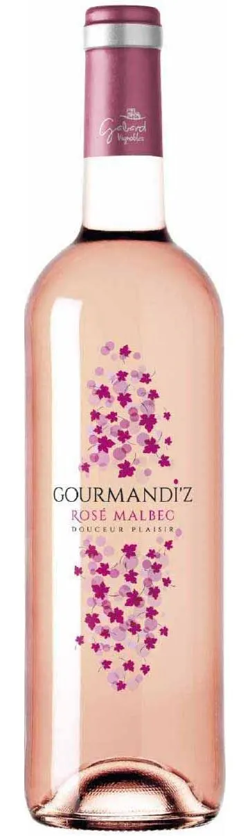 VIGNOBLES GABARD EARL (GALGON) Gourmandi'Z, Rosé, 2022. Image de la bouteille