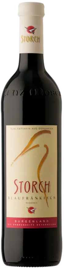 Weinkellerei Lenz Moser Storch, Blaufränkisch, Rosso, NV, Burgenland. Immagine della bottiglia