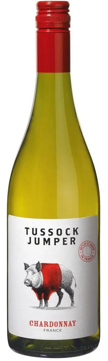 Wineforces TUSSOCK JUMPER, Chardonnay, Blanco, 2017, Languedoc. Imagen de botella